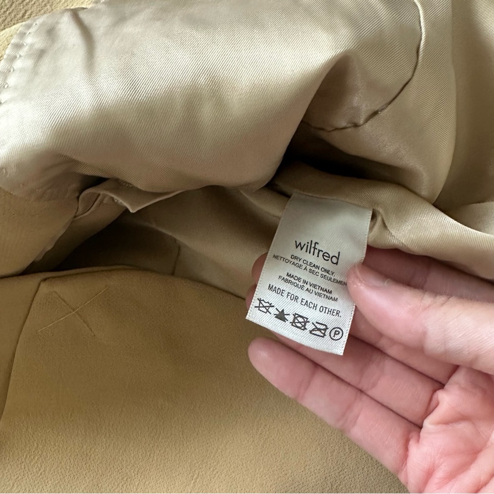 Aritzia Wilfred Destiny Blazer Sandy Beige 00 - Picture 4 of 6